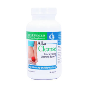 Front of Alka-Cleanse Bottle