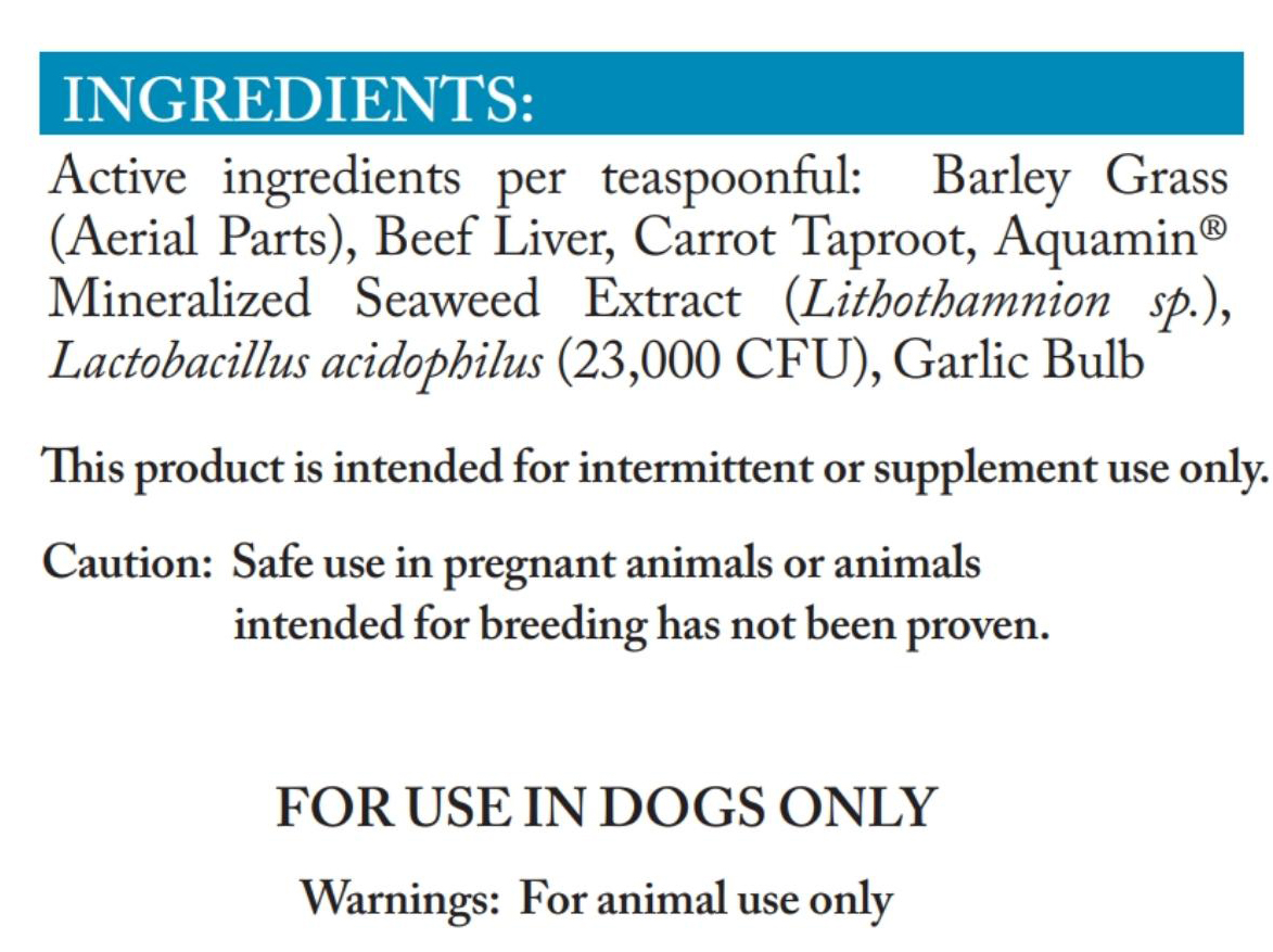 Alka-Dog Supplement Facts